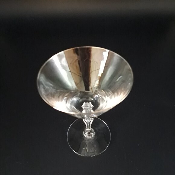 Fostoria Engagement Platinum Trim Stem Champagne Tall Sherbet - Picture 5 of 9